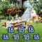 Blue Sliver 18th Birthday Yard Sign for Boys Girls 10PCS Happy 18th Birthday Party Decorations 2006 Lawn Sign with Stakes for 18 Years Old Birthday Outdoor Anniversary Decor Party Supplies